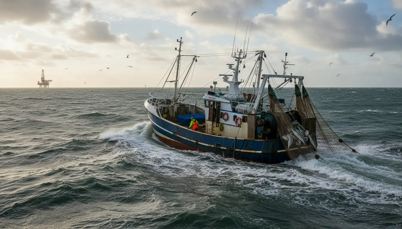 Vissen op Noordzee