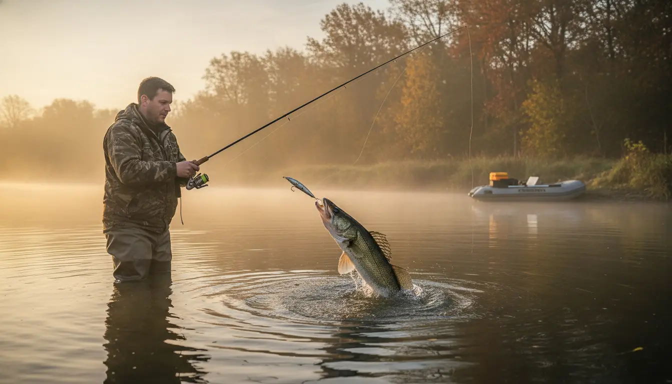 Vissen op Snoekbaars
