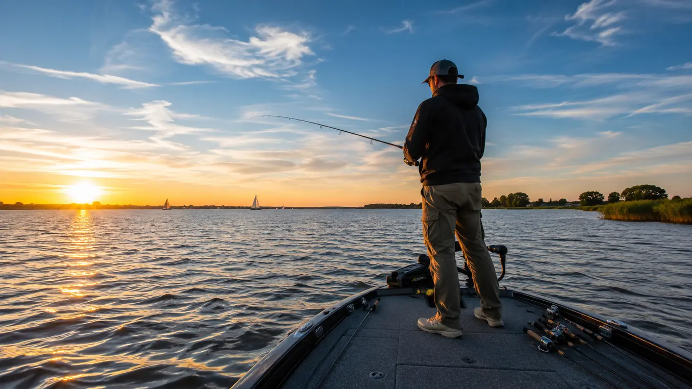 Vissen op het Sneekermeer