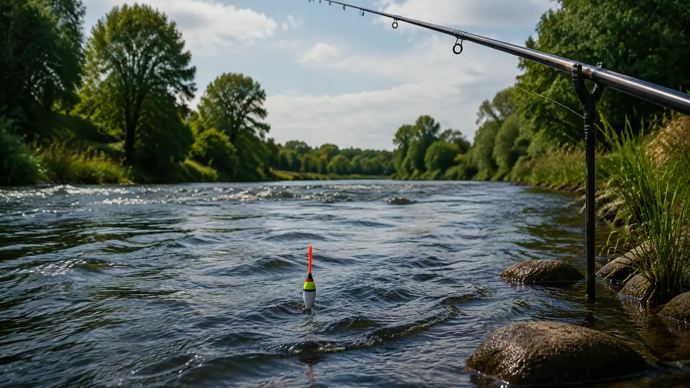 Vissen met Dobber op Stromend Water