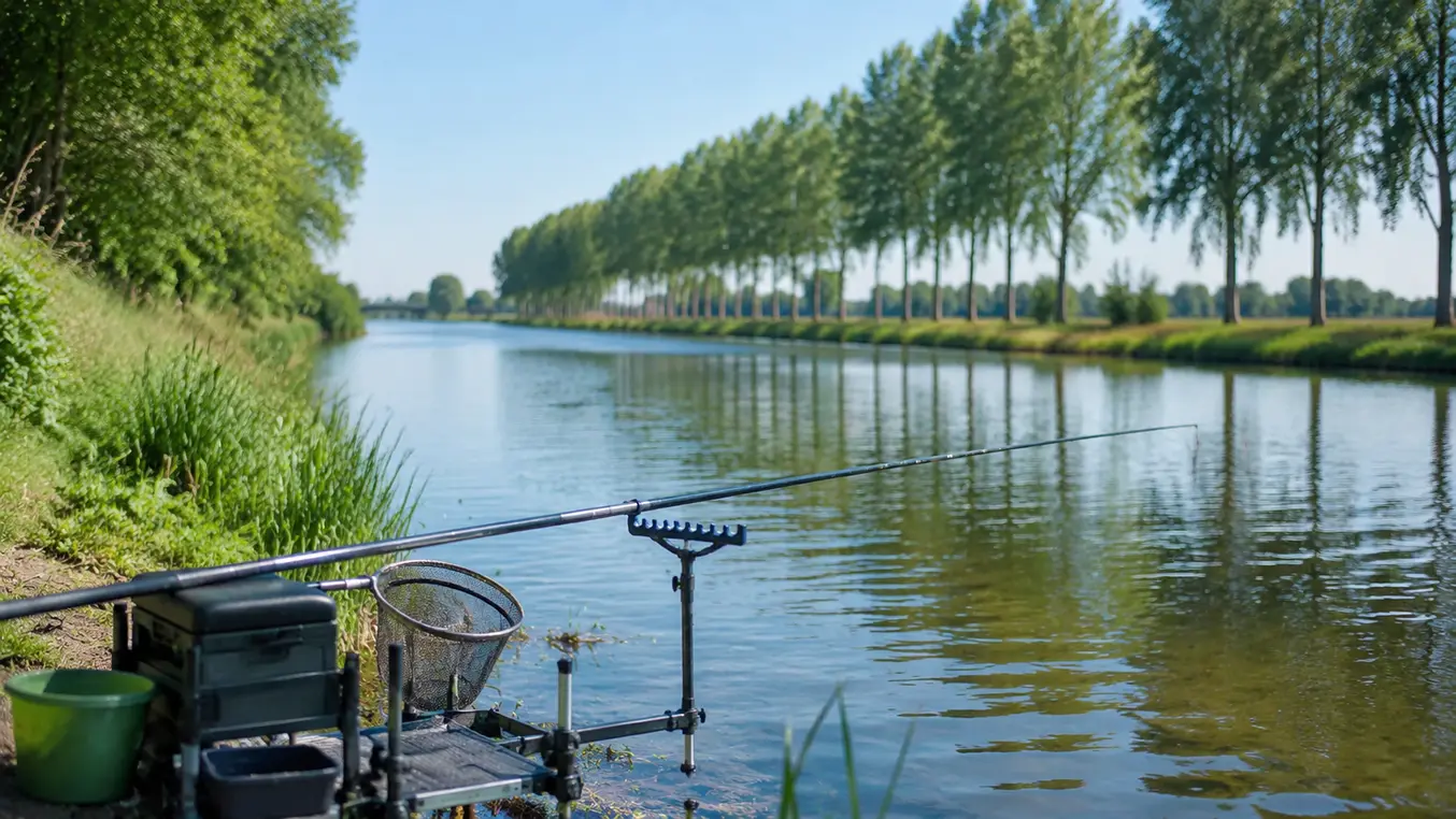 Vissen met Vaste Stok op Kanaal