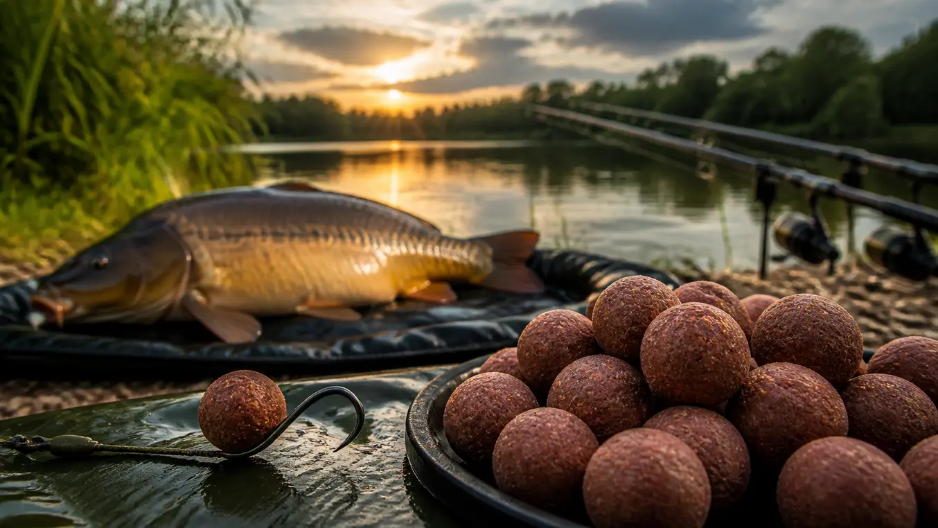 Vissen met Boilies op Karper