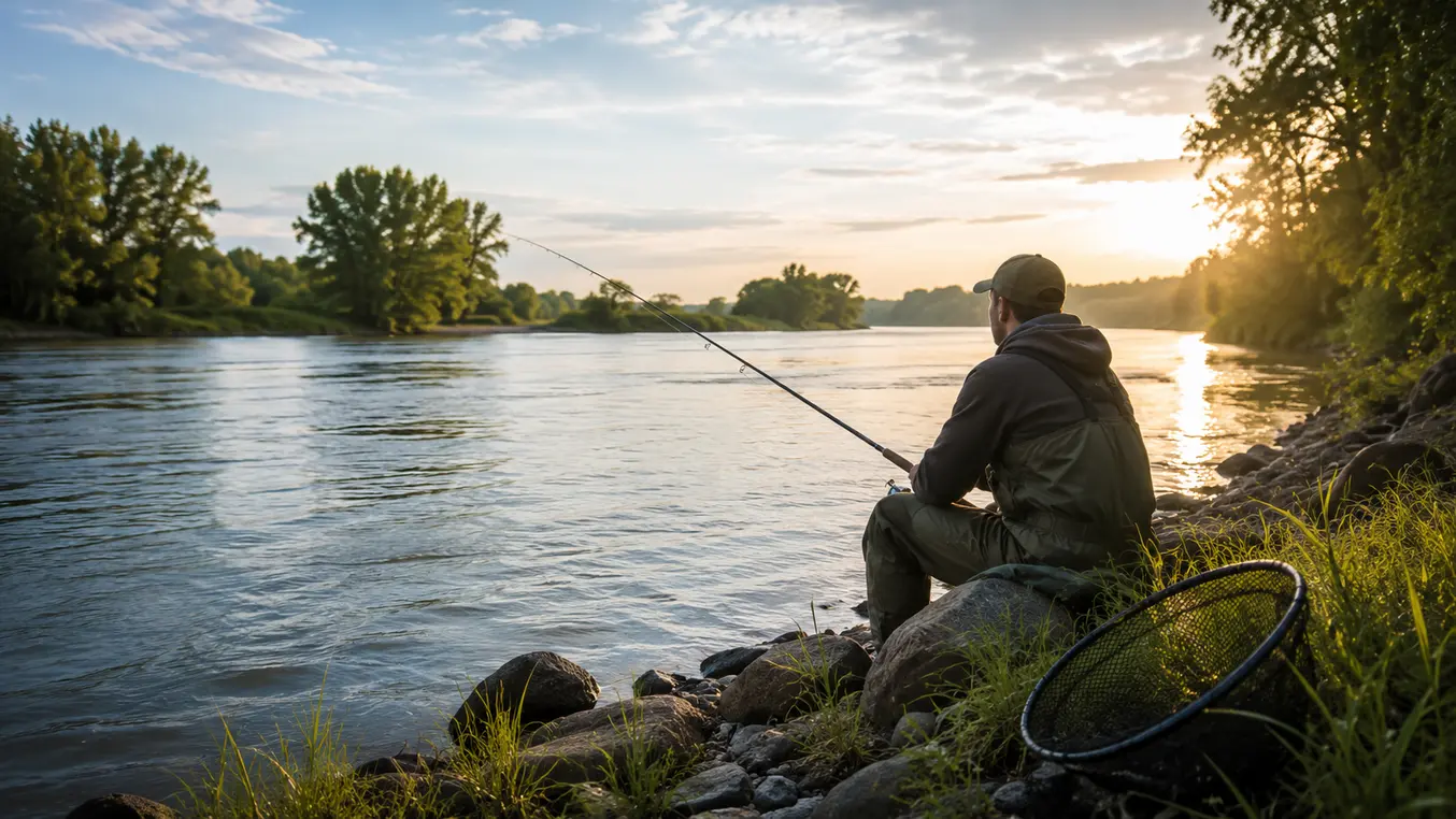 Vissen op Rivier